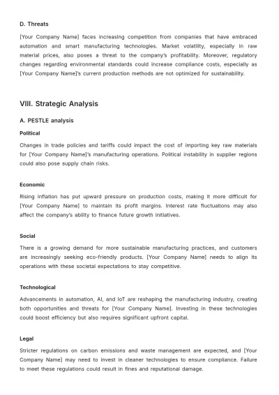 Free MBA Report Template to Edit Online