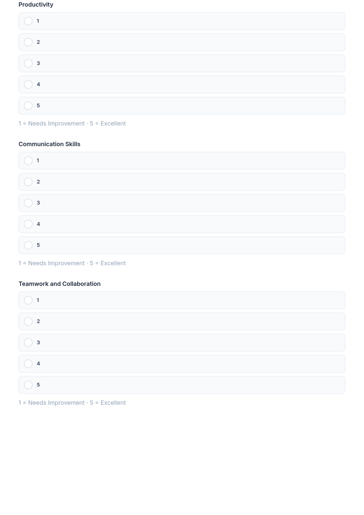 Free HR Employee Appraisal Form Template & AI Maker