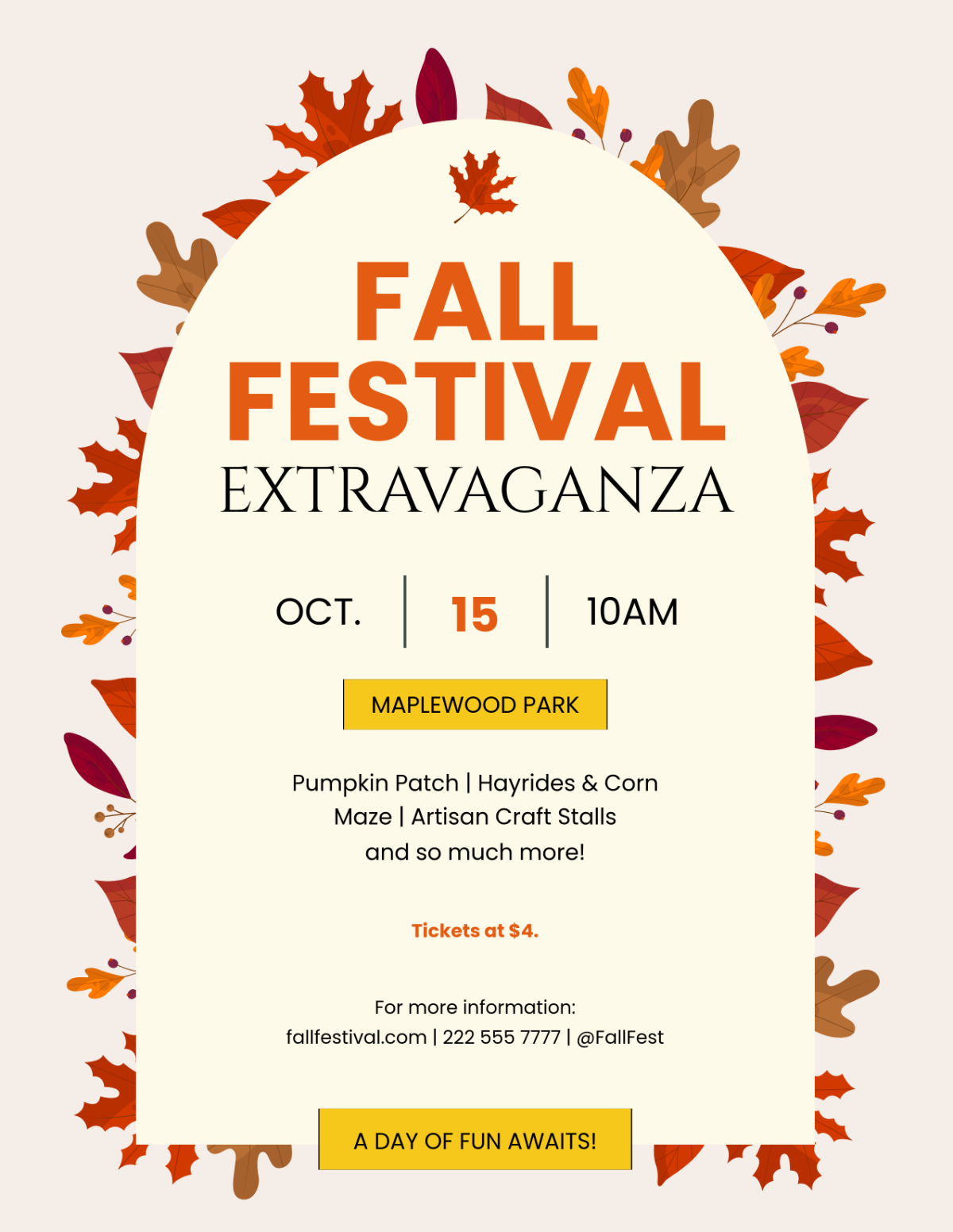 Fall Festival Flyer