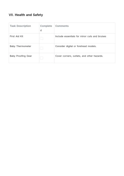 Free Baby Registry Template to Edit Online
