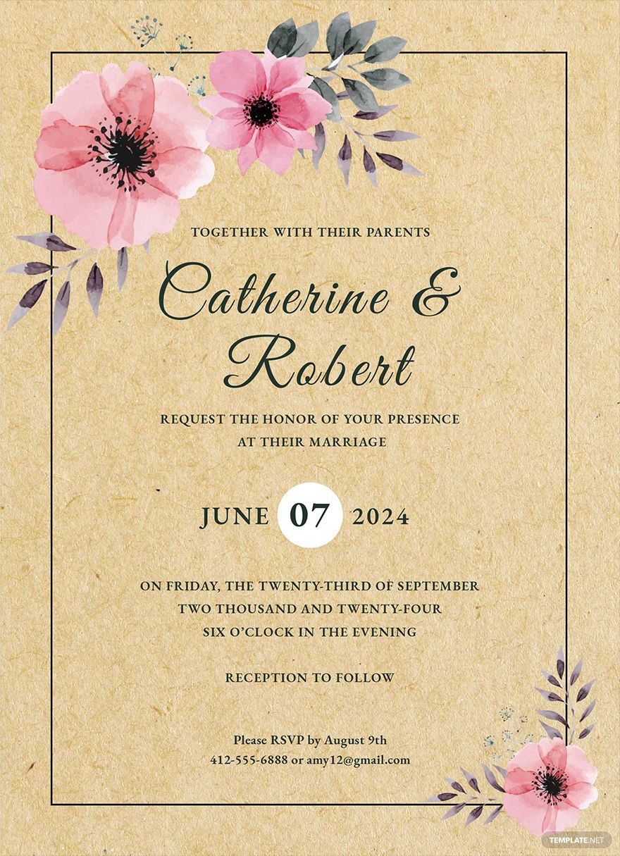 Editable Wedding Invitation Templates in Microsoft Publisher to Download