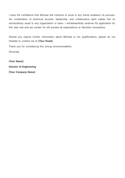 Free Recommendation Letter for Coworker Template to Edit Online
