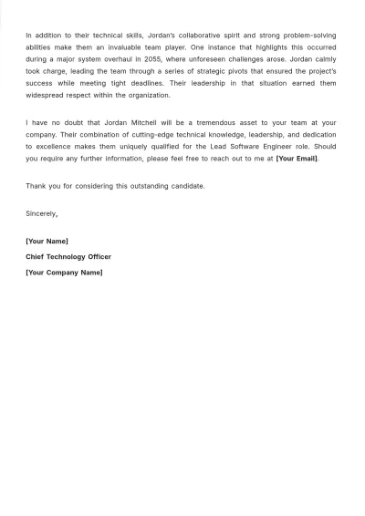 Free Letter of Support Format for Job Application Template to Edit Online