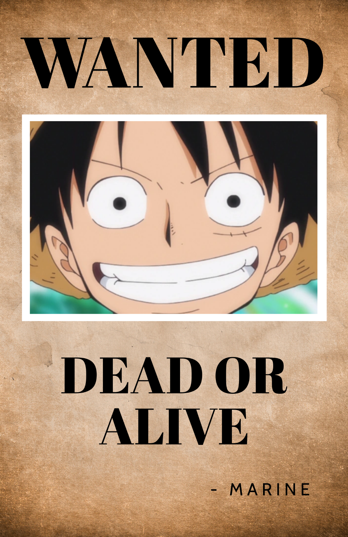 Luffy wanted poster Template - Download | Template.net