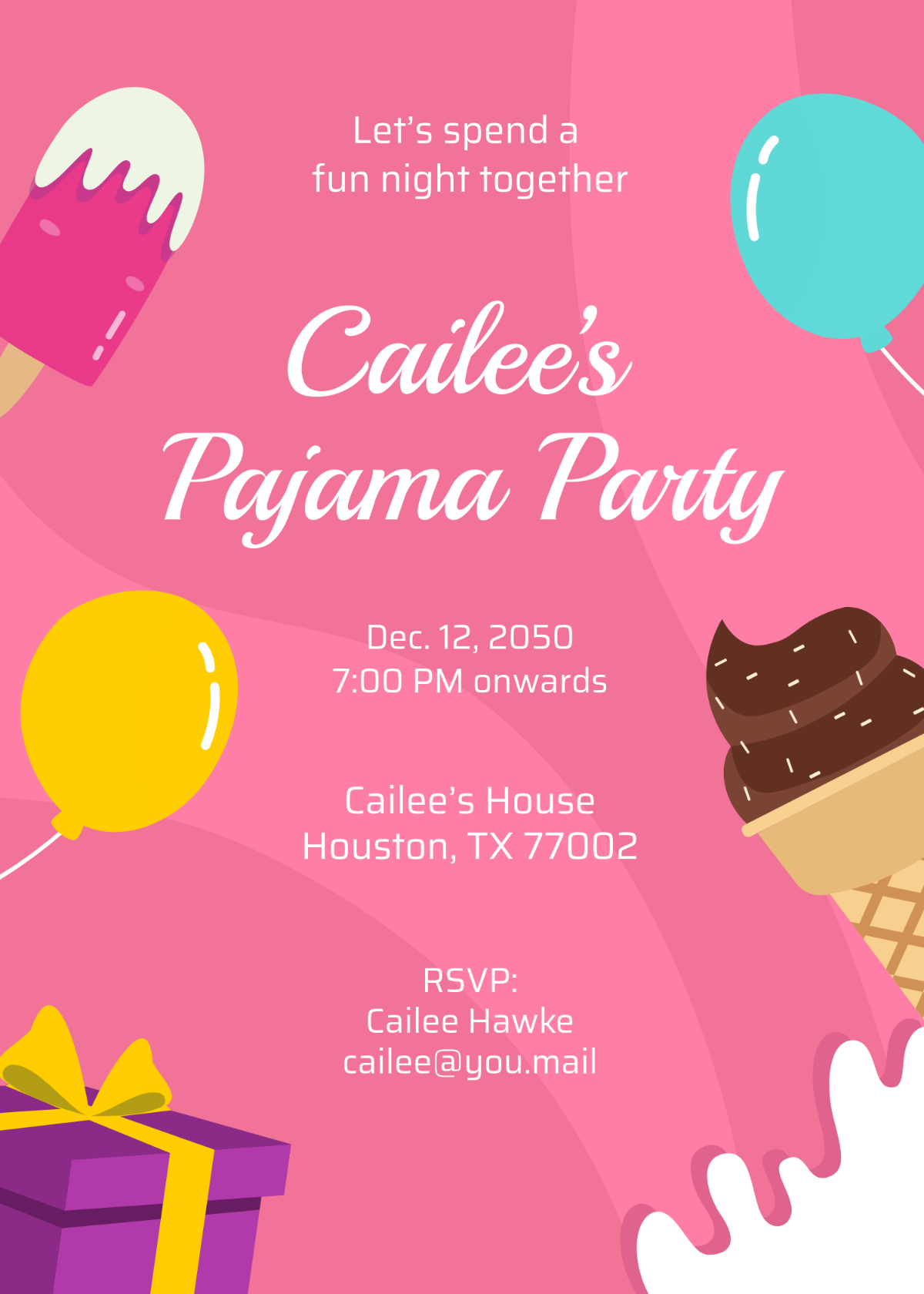 Free Cute Invitation Template