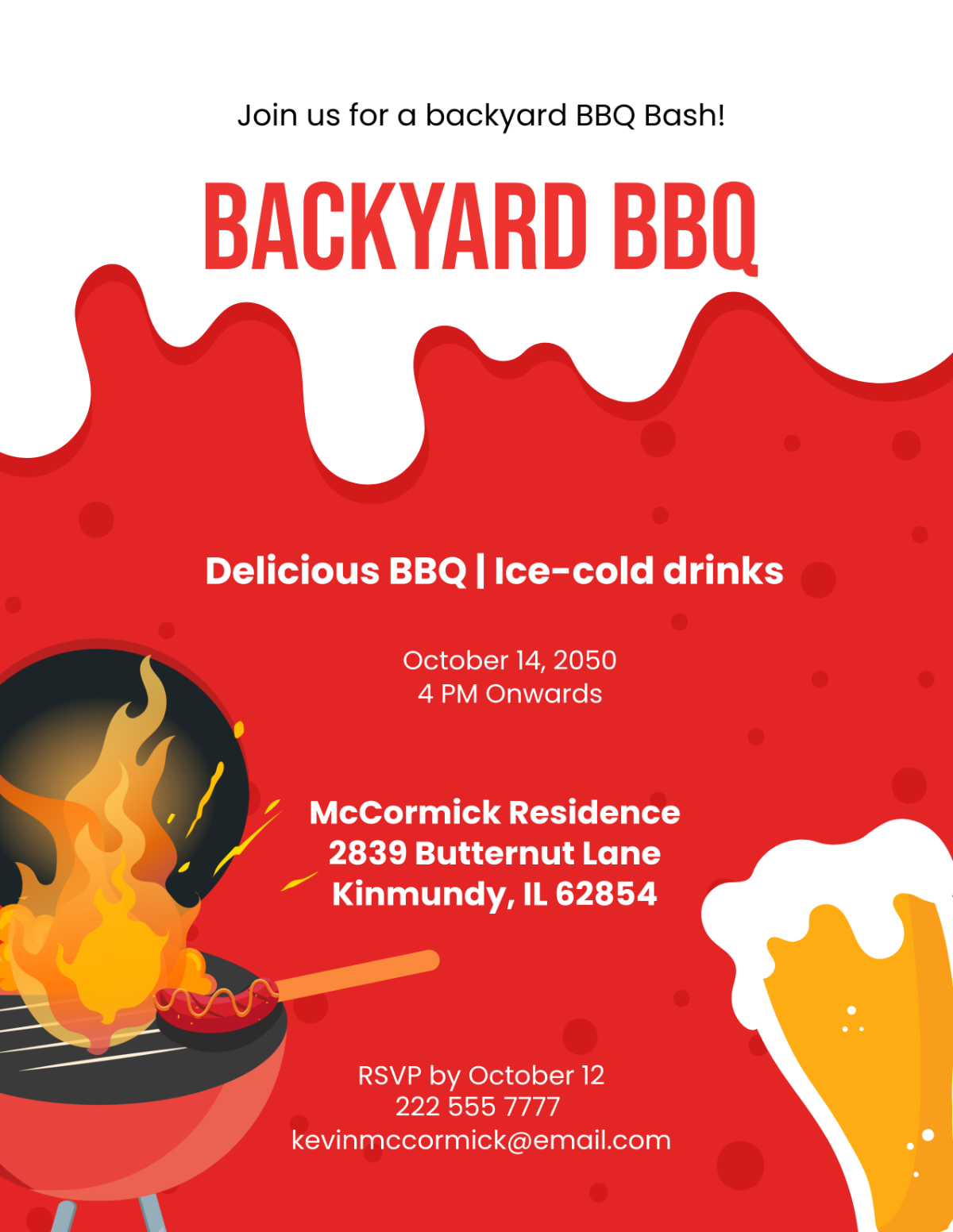 BBQ Flyer Background