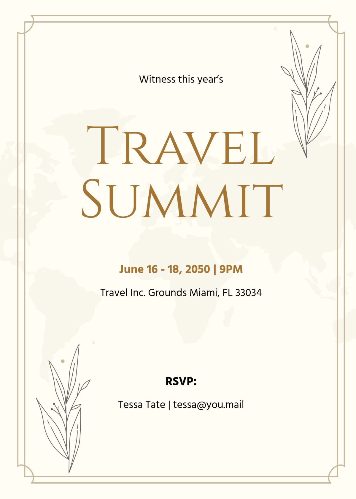 Free Minimalist Invitation Template