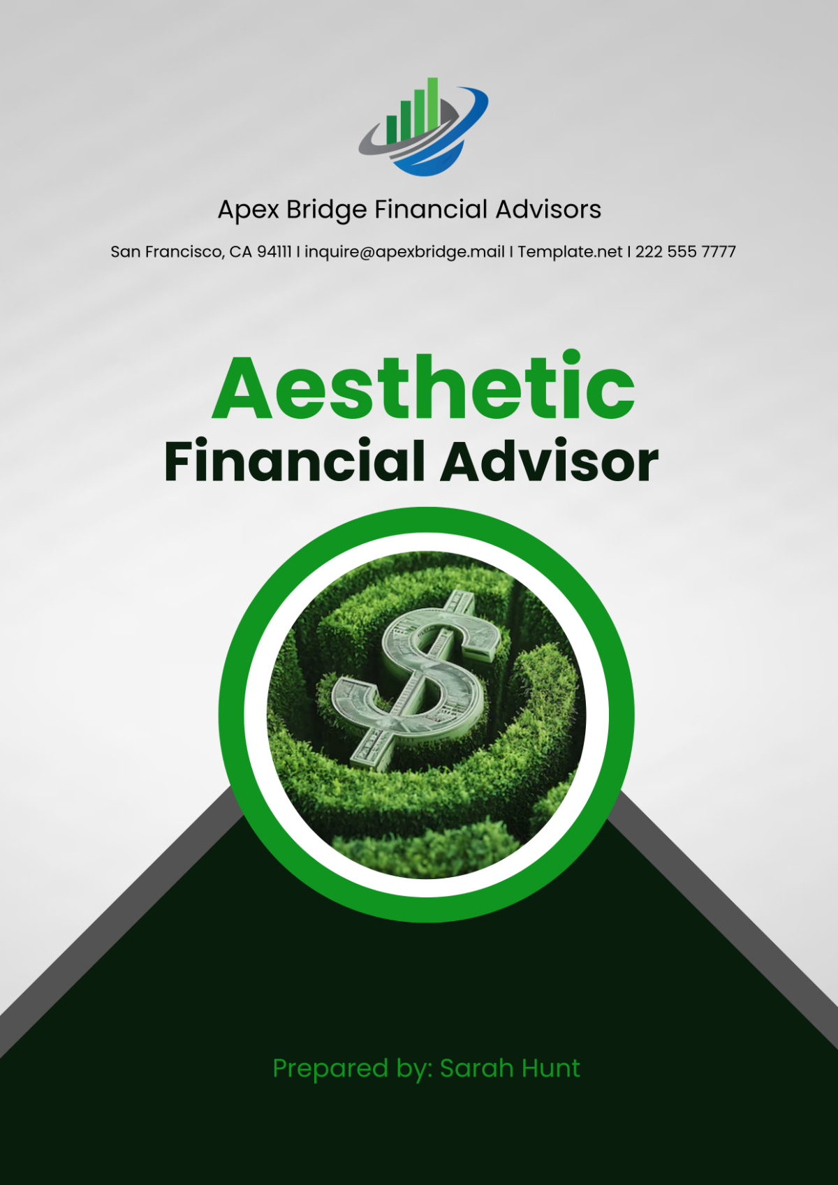 Aesthetic Financial Advisor Cover Page