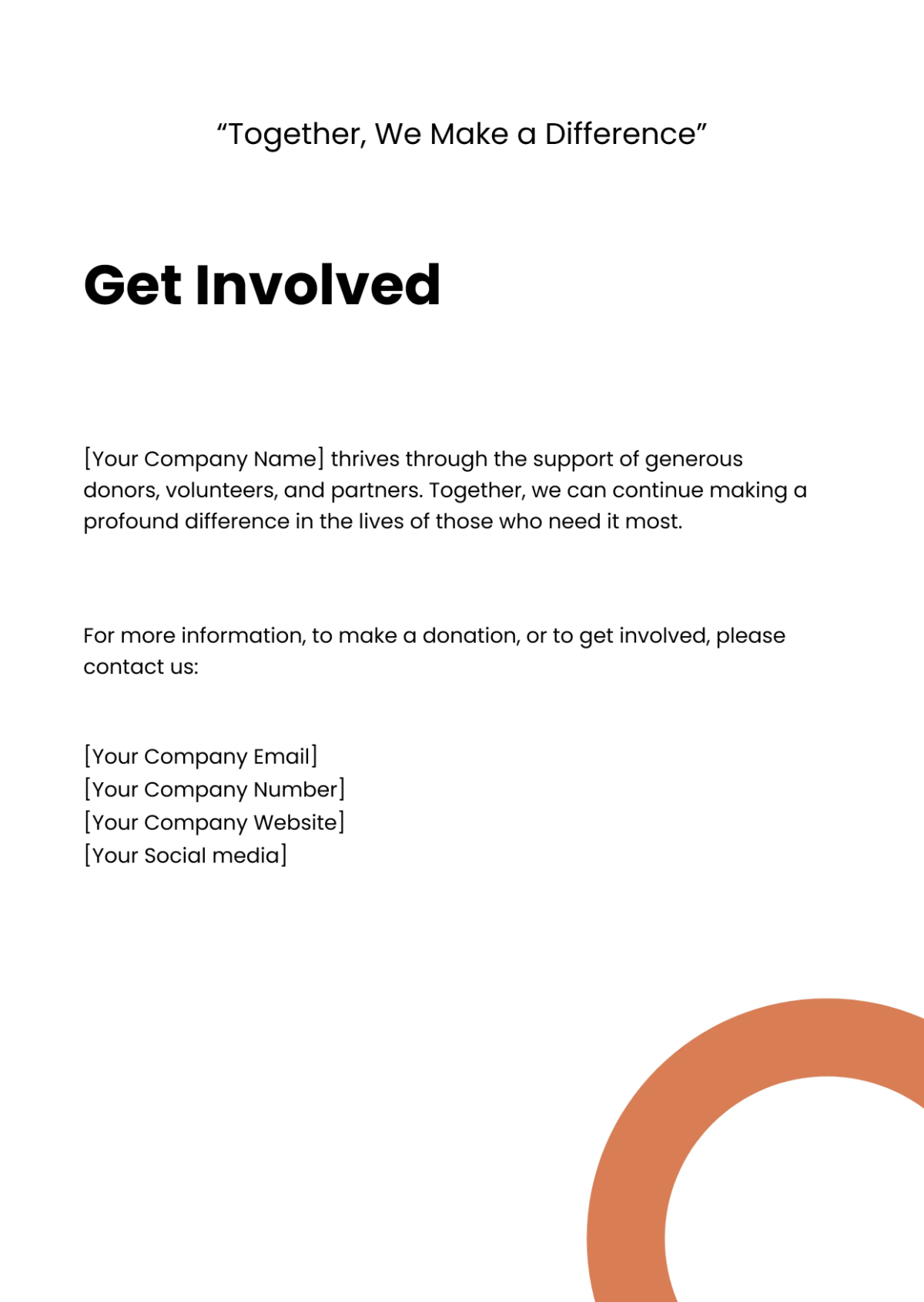 Free Charity Profile Template to Edit Online Free Charity Profile Template to Edit Online