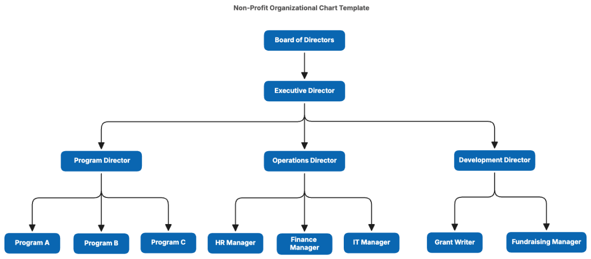 Non-Profit Organizational Chart Template