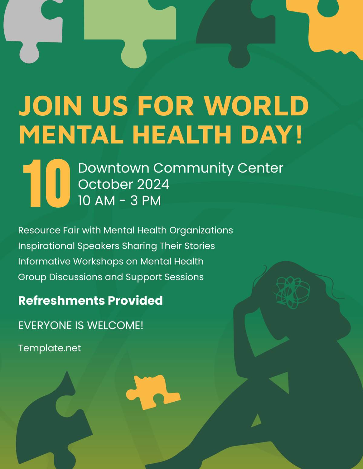 World Mental Health Day Flyer