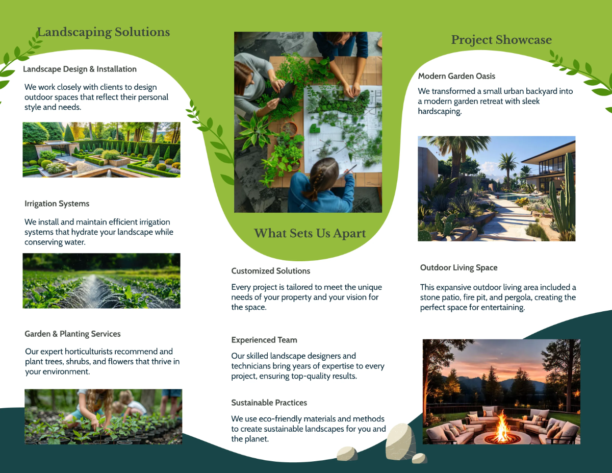 Free Landscaping Brochure Template to Edit Online