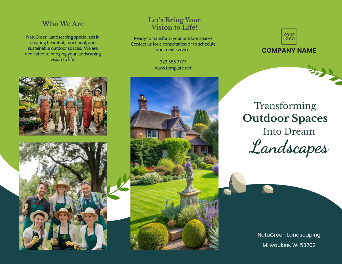 Landscaping Brochure Template - Edit Online & Download