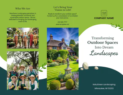 Free Landscaping Brochure Template to Edit Online