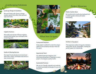 Free Landscaping Brochure Template to Edit Online
