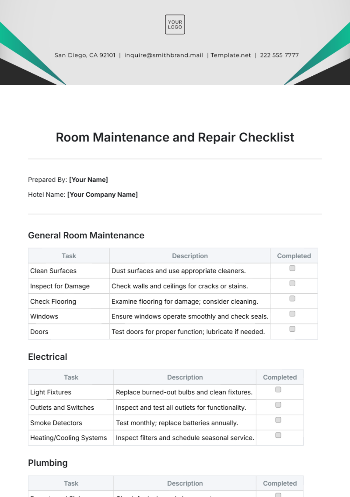 Free Bar Staff Training Checklist Template - Edit Online & Download | Template.net