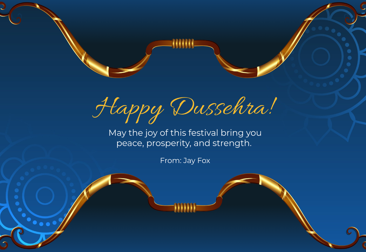 Dussehra Card