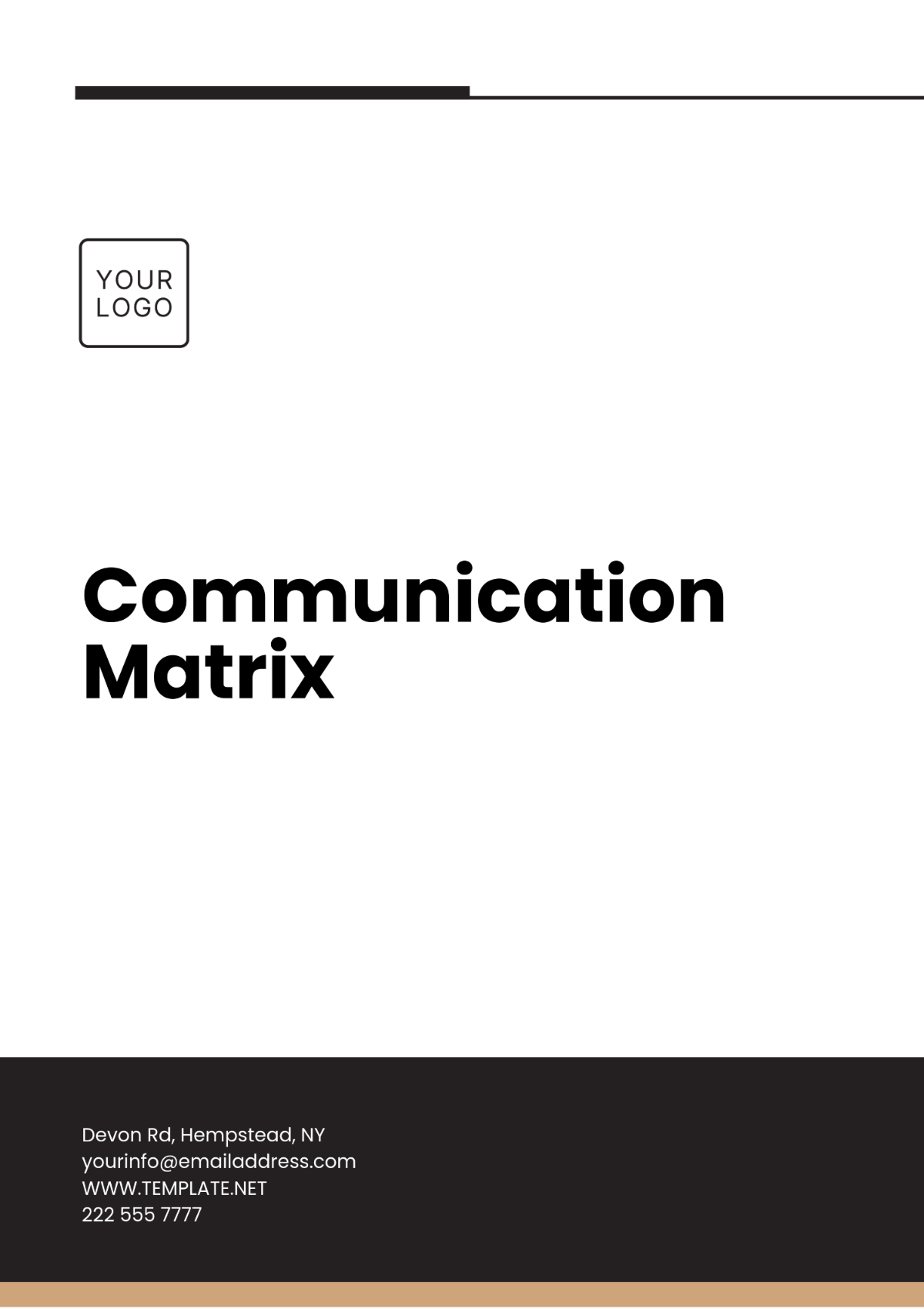 Communication Matrix Template