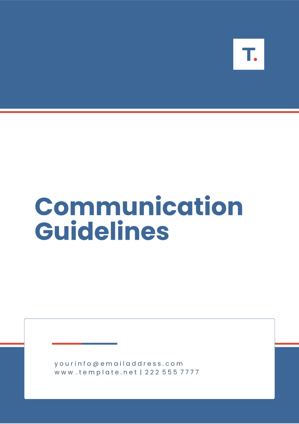 Communication Guidelines Template