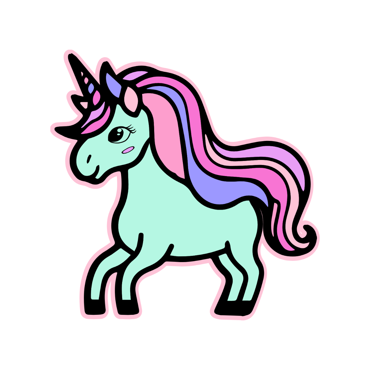 Unicorn Clipart - Edit Online | Template.net