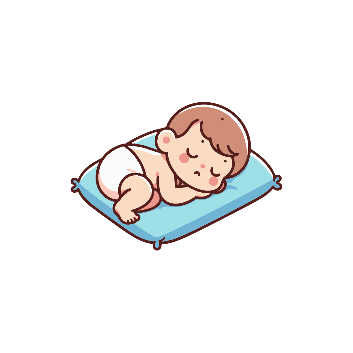 Baby Sleeping Clipart - Edit Online & Download