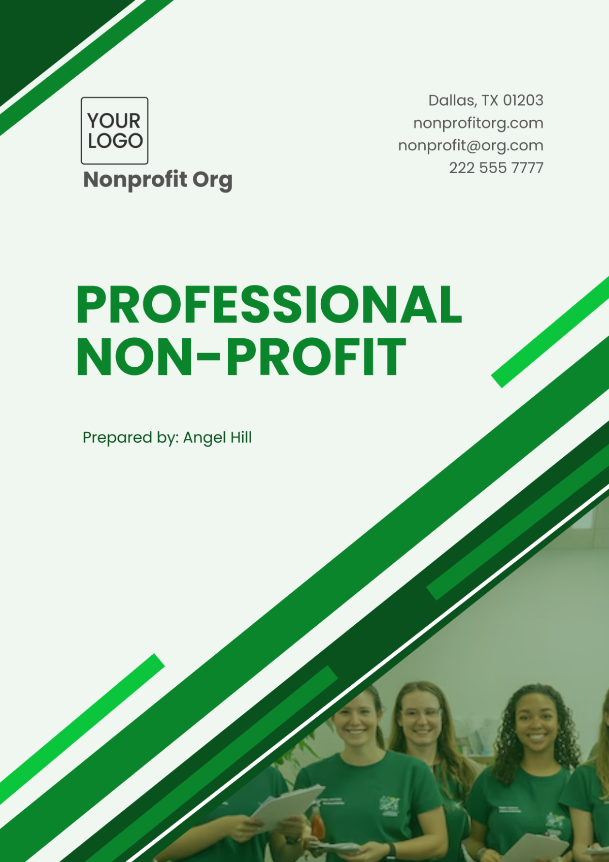 Professional Non-Profit Cover Page