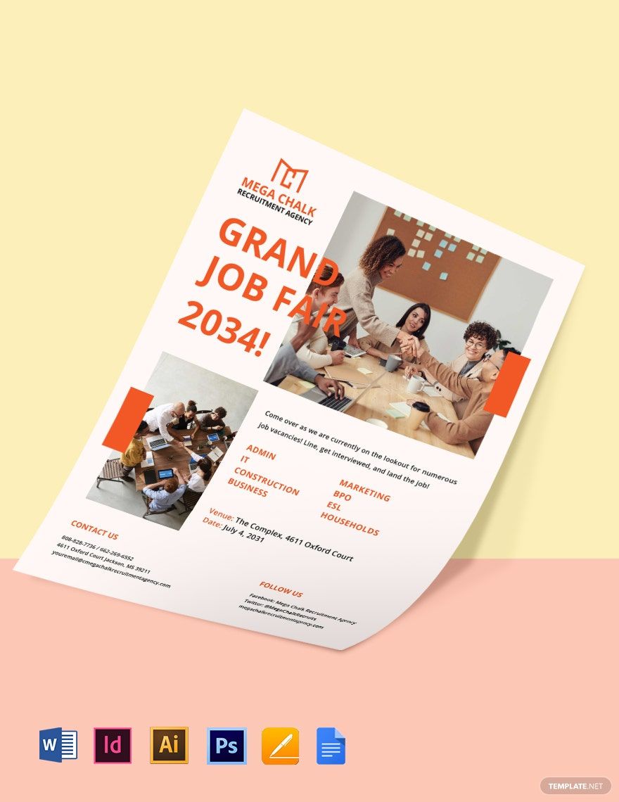 Free Recruitment Flyer Templates Editable And Printable