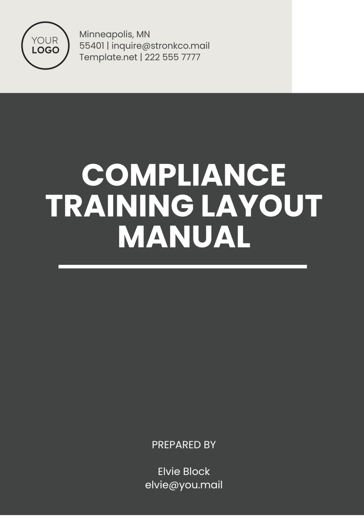 Compliance Training Layout Manual Template - Edit Online & Download