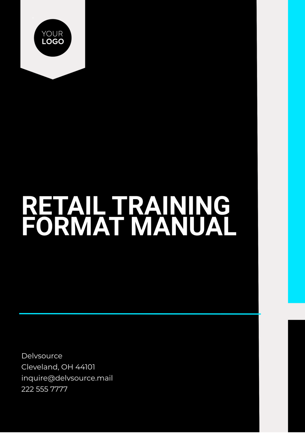 Retail Training Format Manual Template