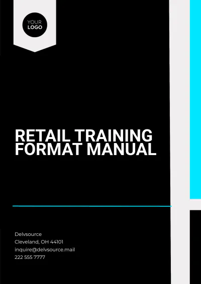 Free Retail Training Format Manual Template to Edit Online
