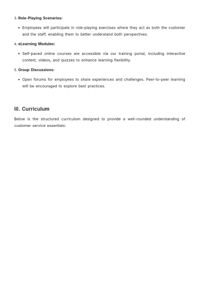Free Retail Training Format Manual Template to Edit Online