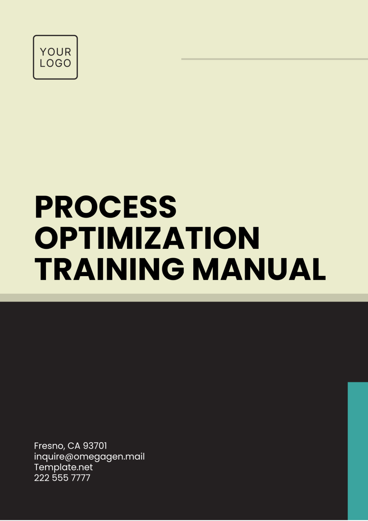 Process Optimization Training Manual Template - Edit Online & Download