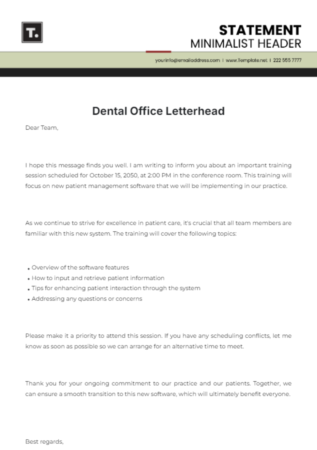 Dental Office Letterhead Template - Edit Online & Download