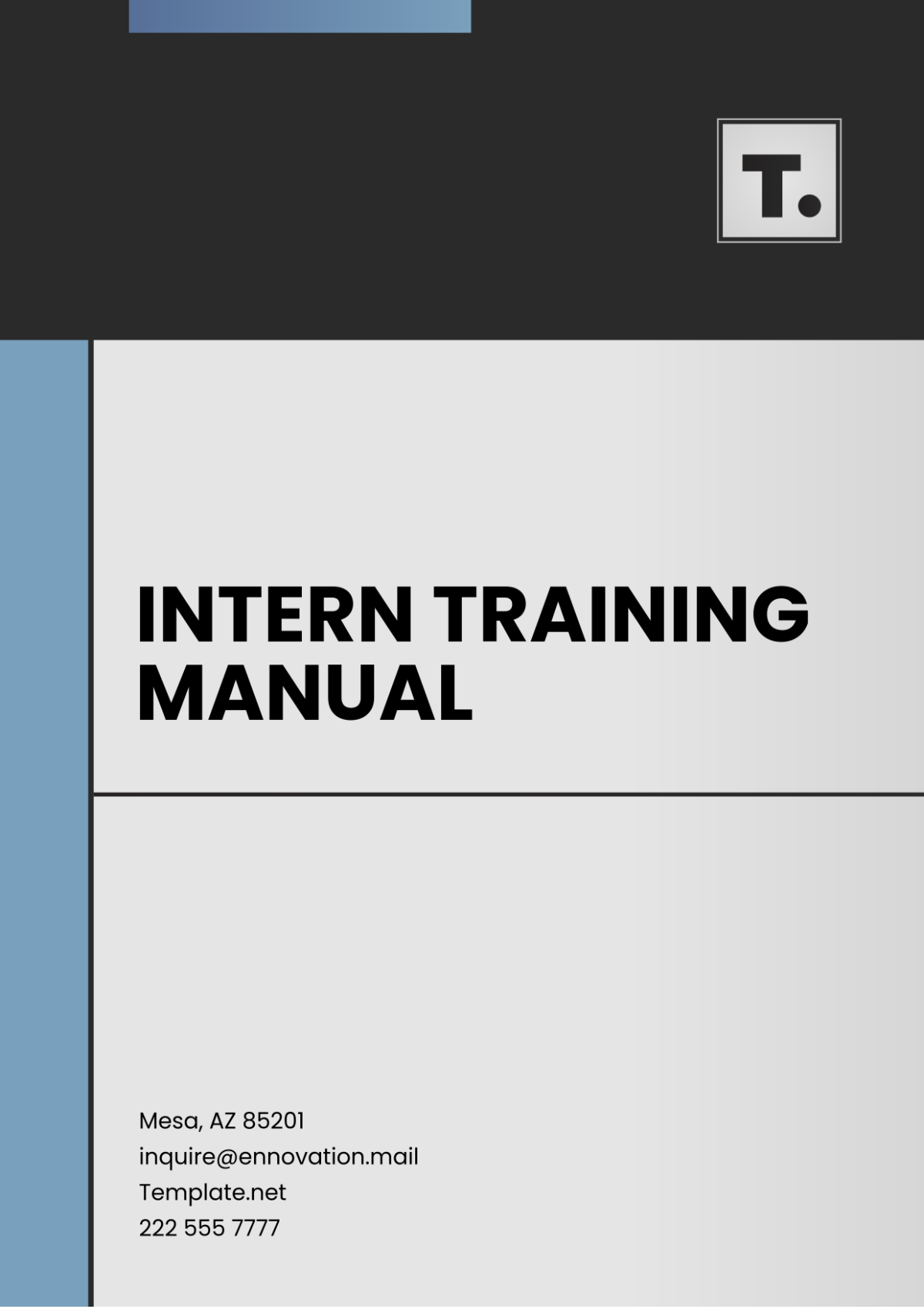 Intern Training Manual Template - Edit Online & Download