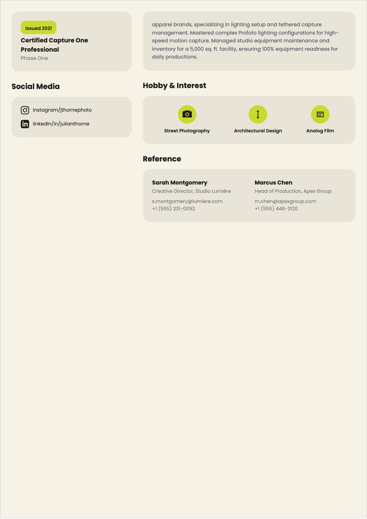 Free Photo ATS Resume Template, AI Resume Builder