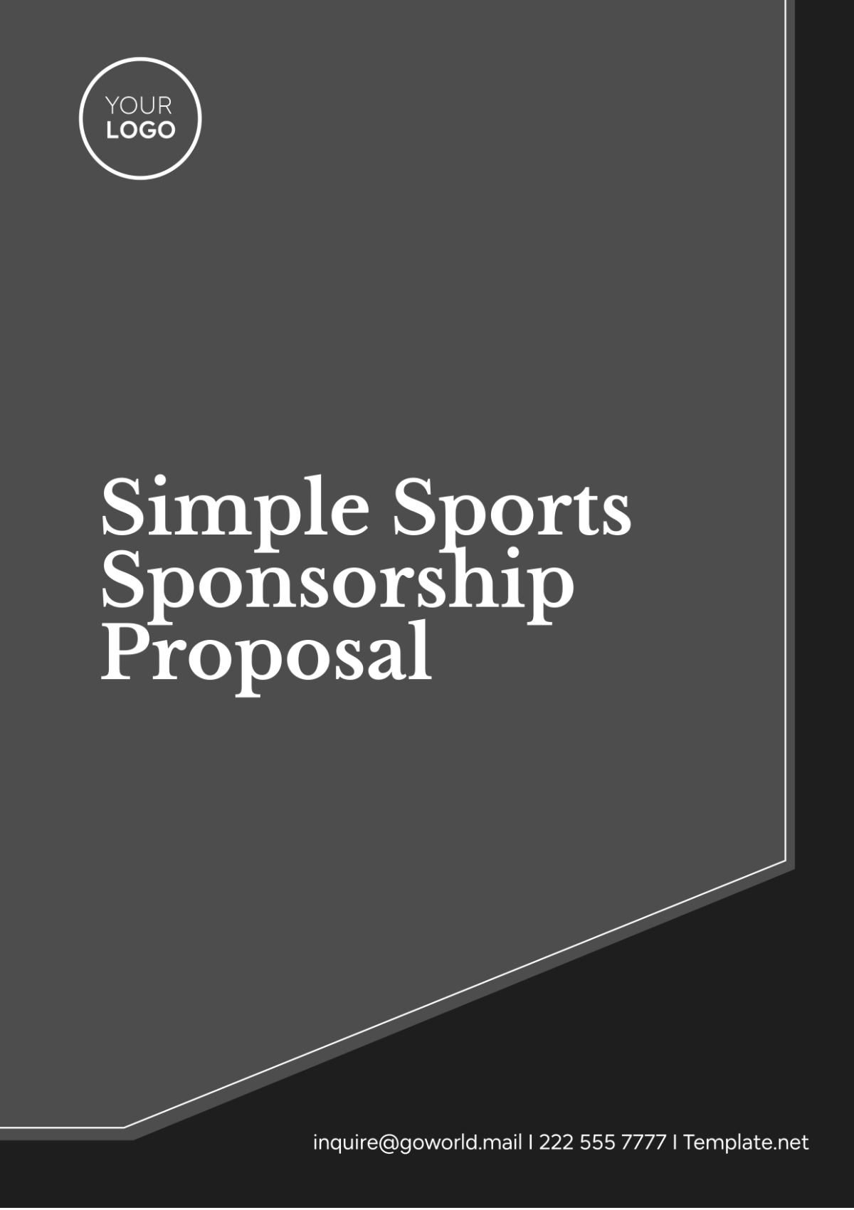 Simple Sports Sponsorship Proposal Template - Edit Online & Download