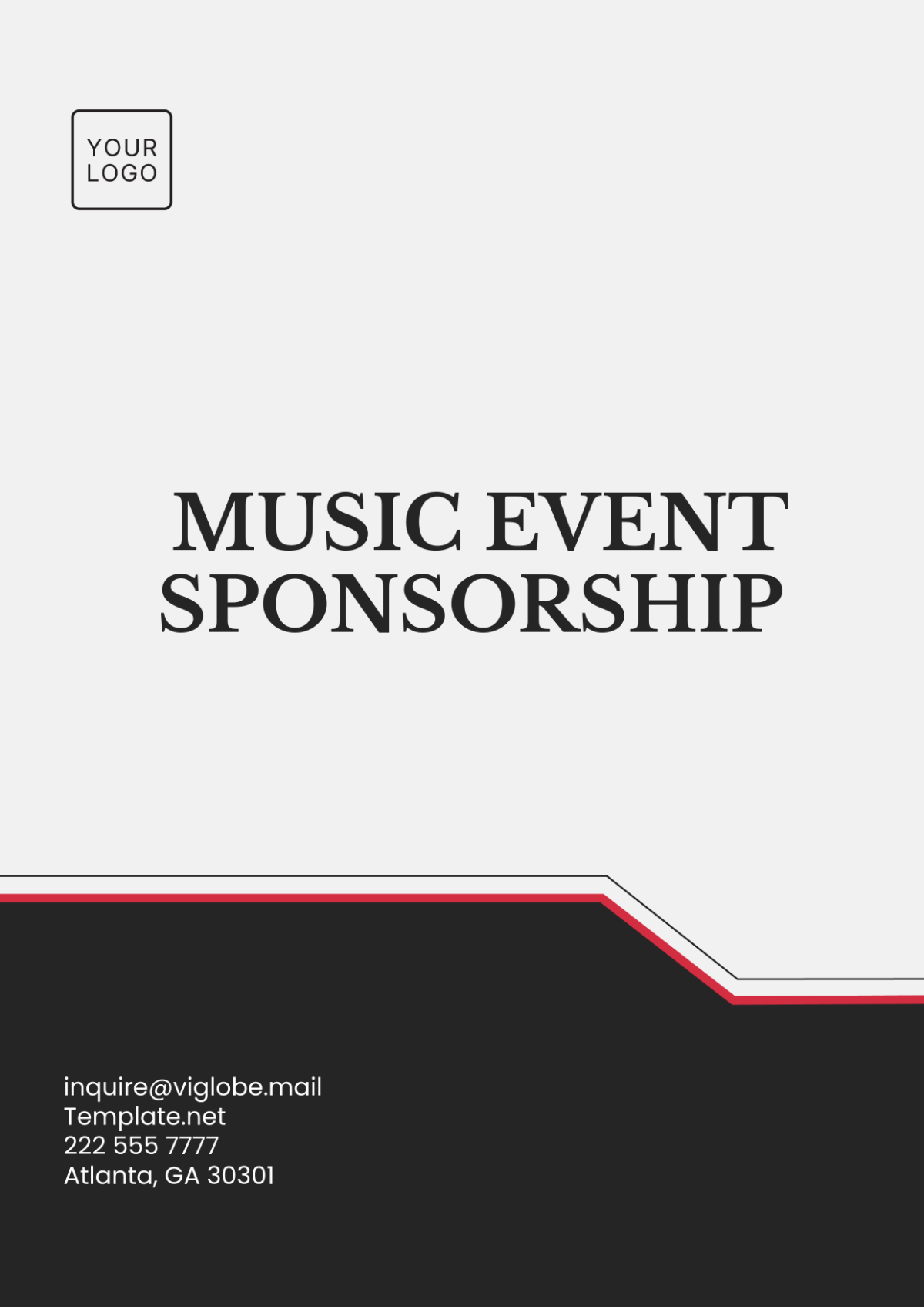 Music Event Sponsorship Template - Edit Online & Download