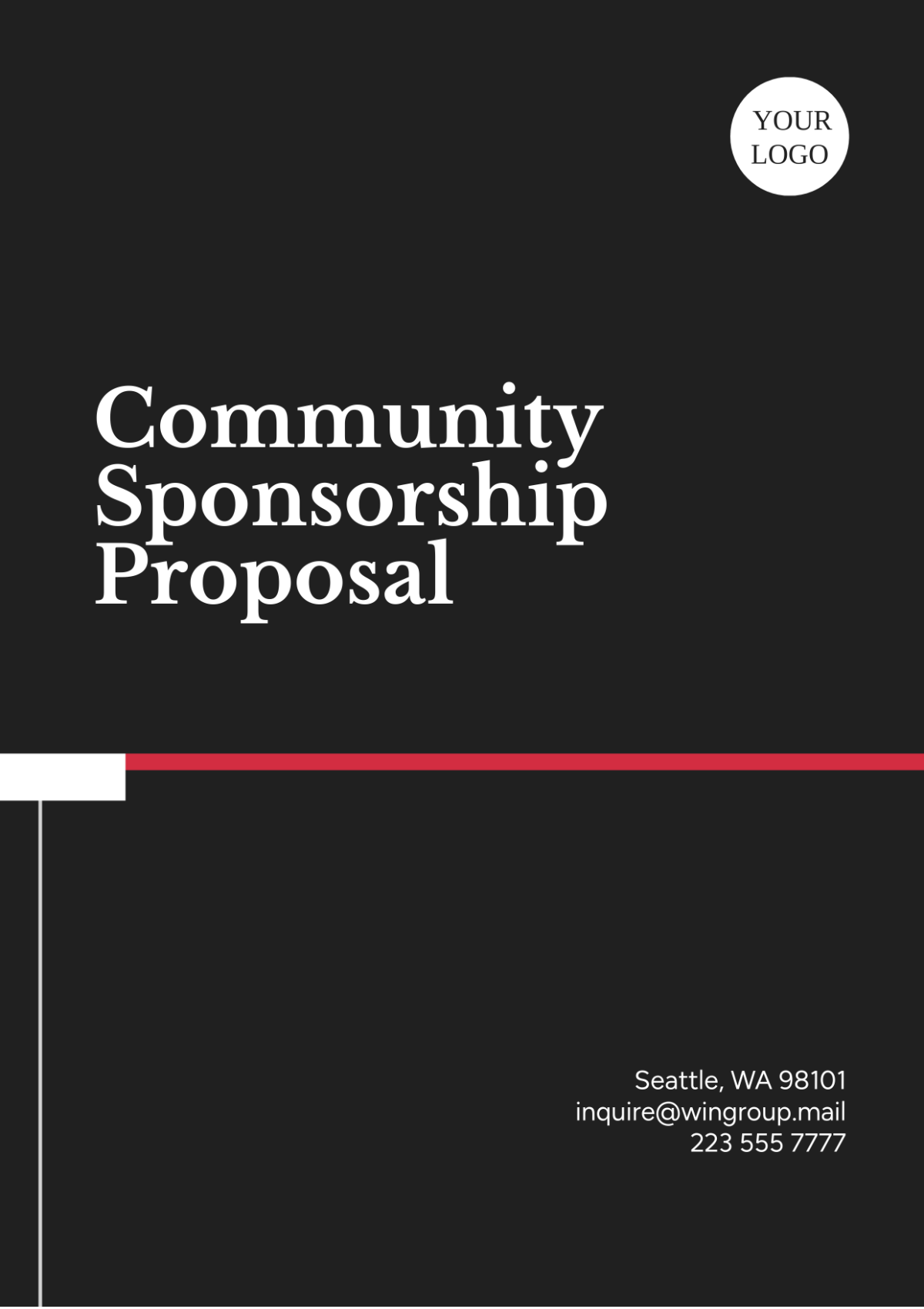 Community Sponsorship Proposal Template - Edit Online & Download