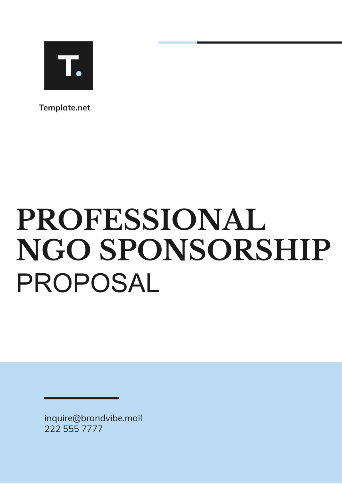 Professional NGO Sponsorship Proposal Template - Edit Online & Download