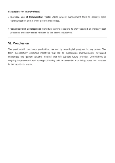Free Simple Monthly Job Report Template to Edit Online