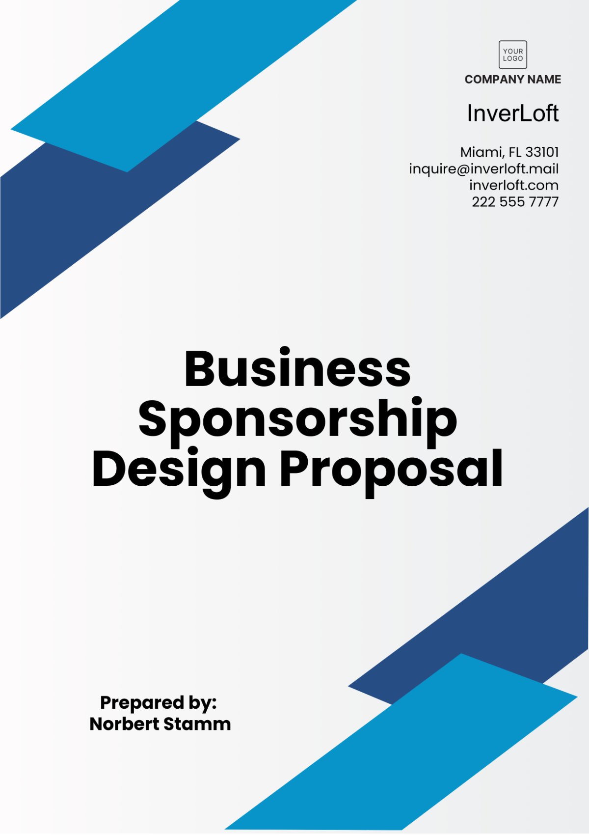 Business Sponsorship Design Proposal Template - Edit Online & Download