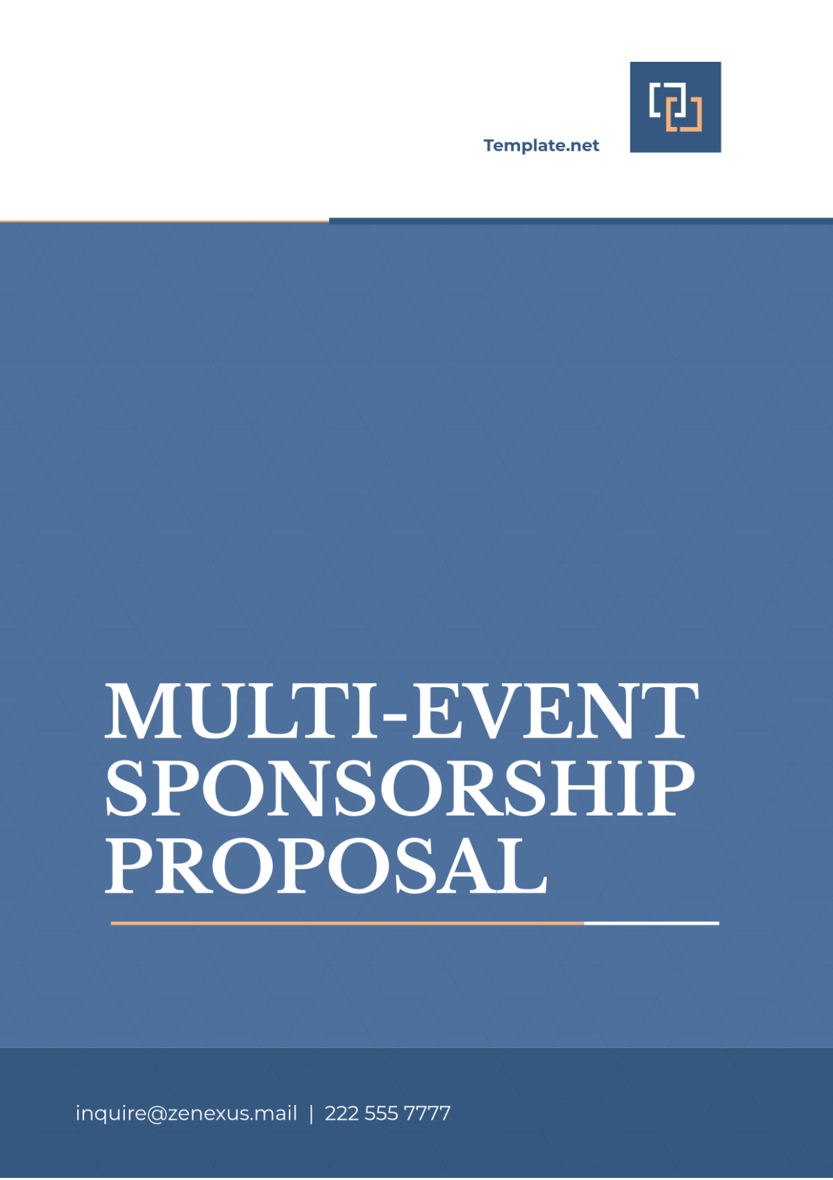 Multi-Event Sponsorship Proposal Template