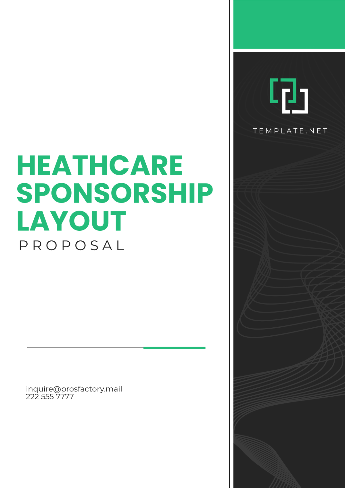 Healthcare Sponsorship Layout Proposal Template - Edit Online & Download