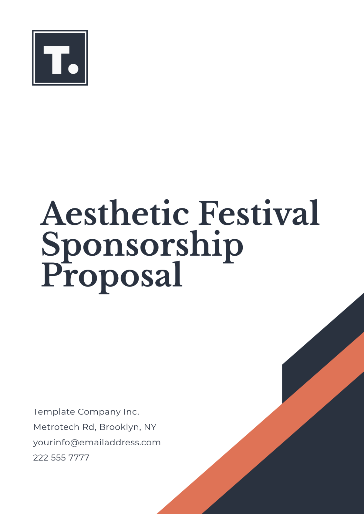 Aesthetic Festival Sponsorship Proposal Template - Edit Online & Download