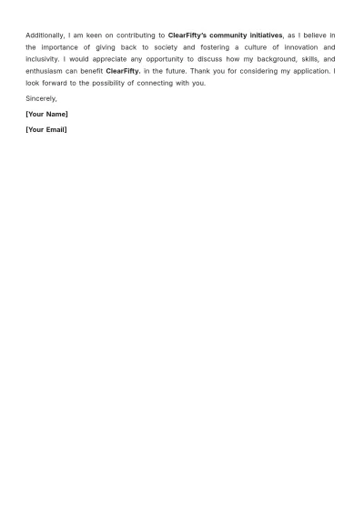 Free Letter of Interest for Job with No Openings Template to Edit Online