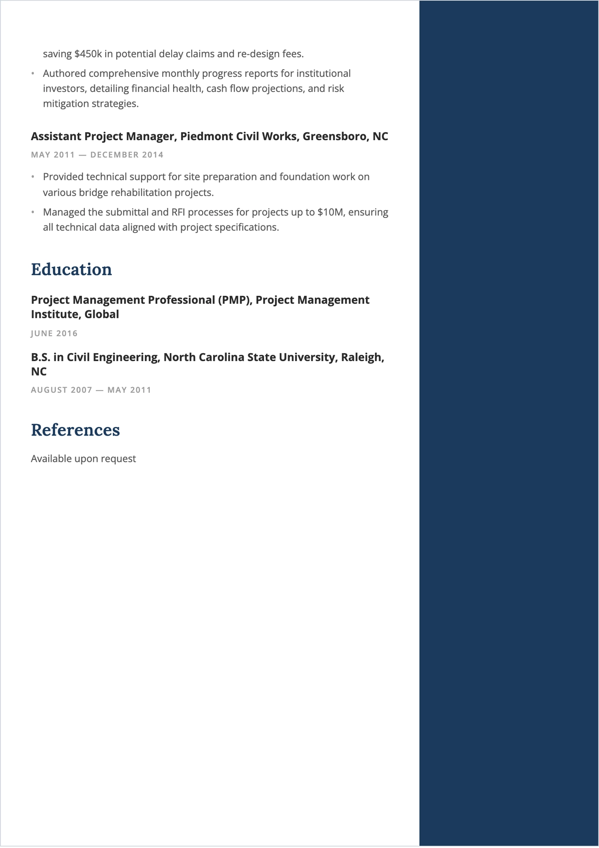 Free Modern Professional ATS Resume Template, AI Resume Builder