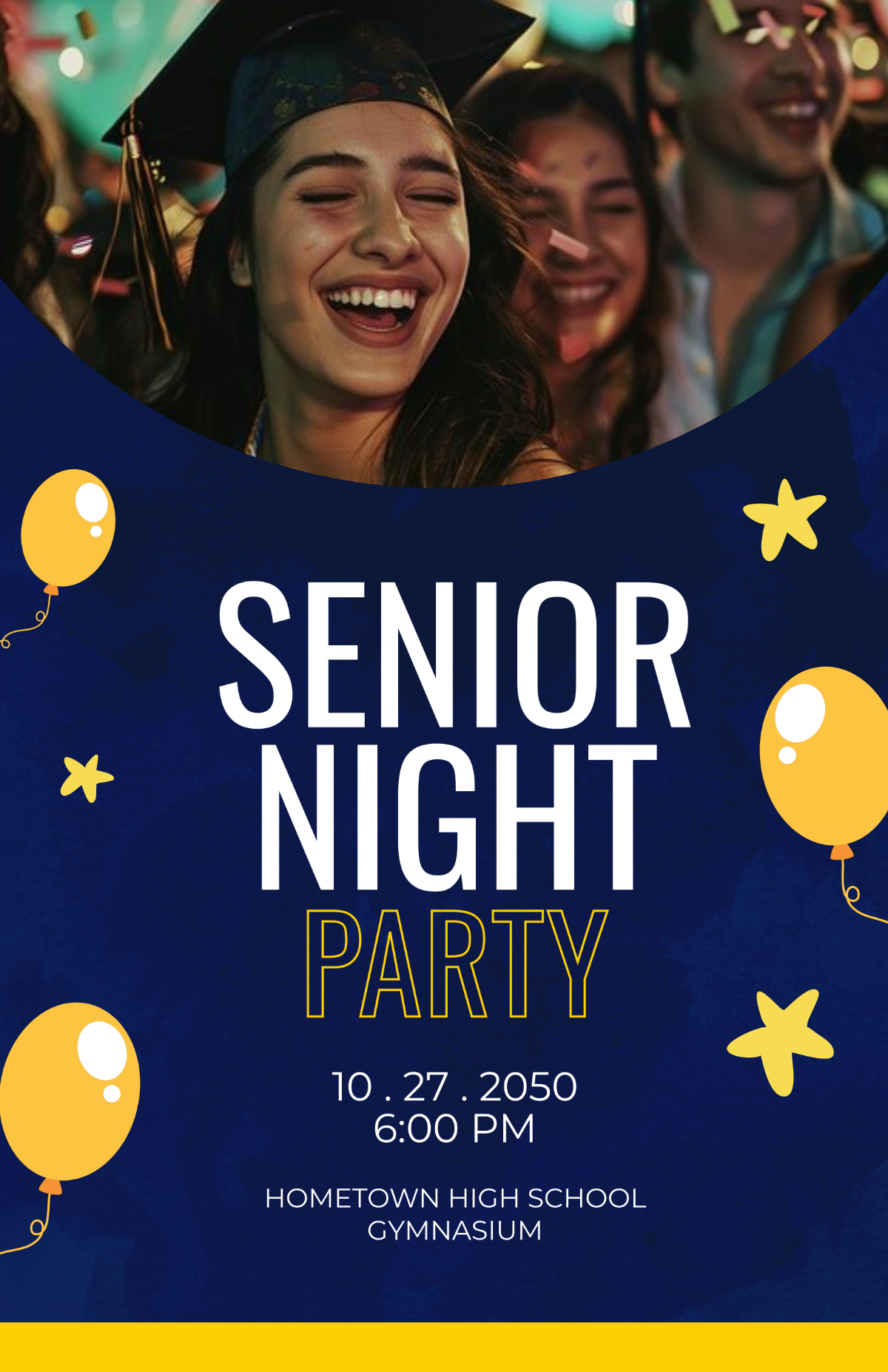 Senior Night Poster Template - Edit Online & Download