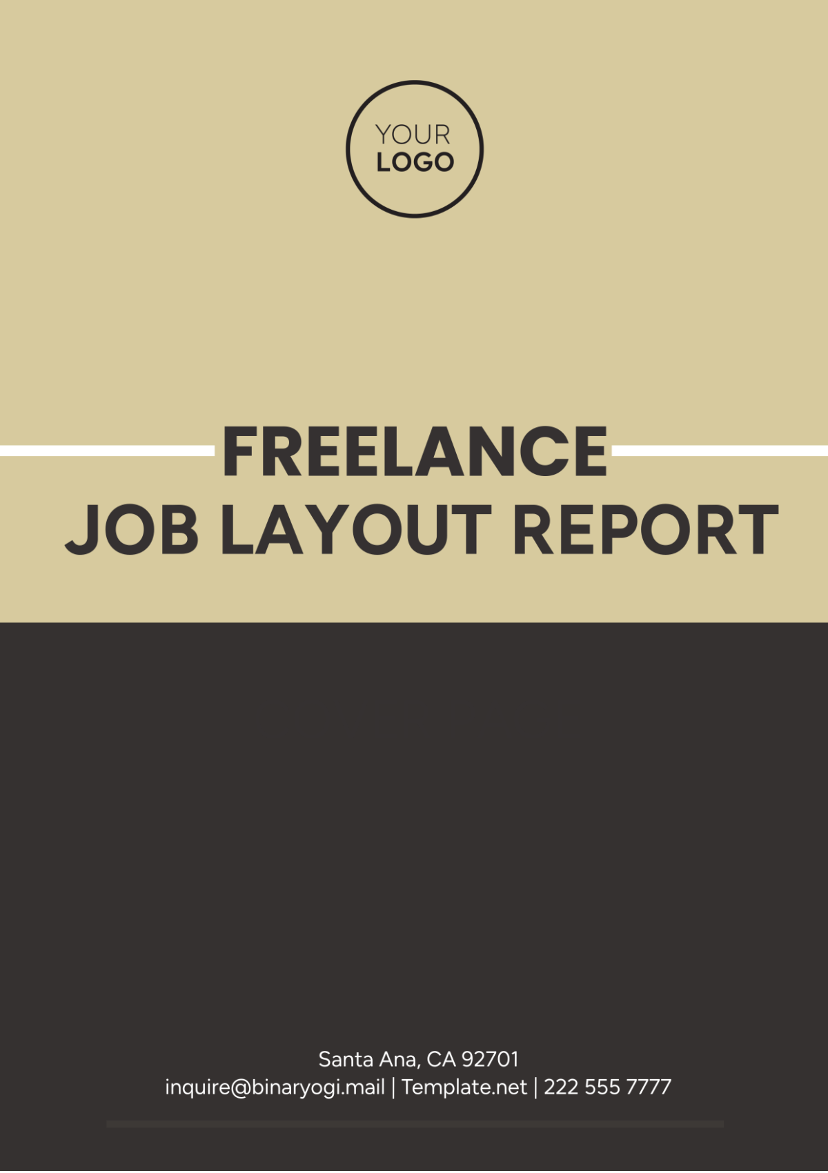 Freelance Job Layout Report Template - Edit Online & Download