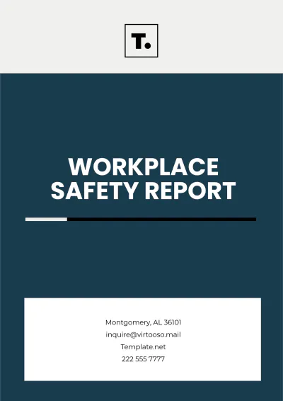 Free Workplace Safety Report Template to Edit Online