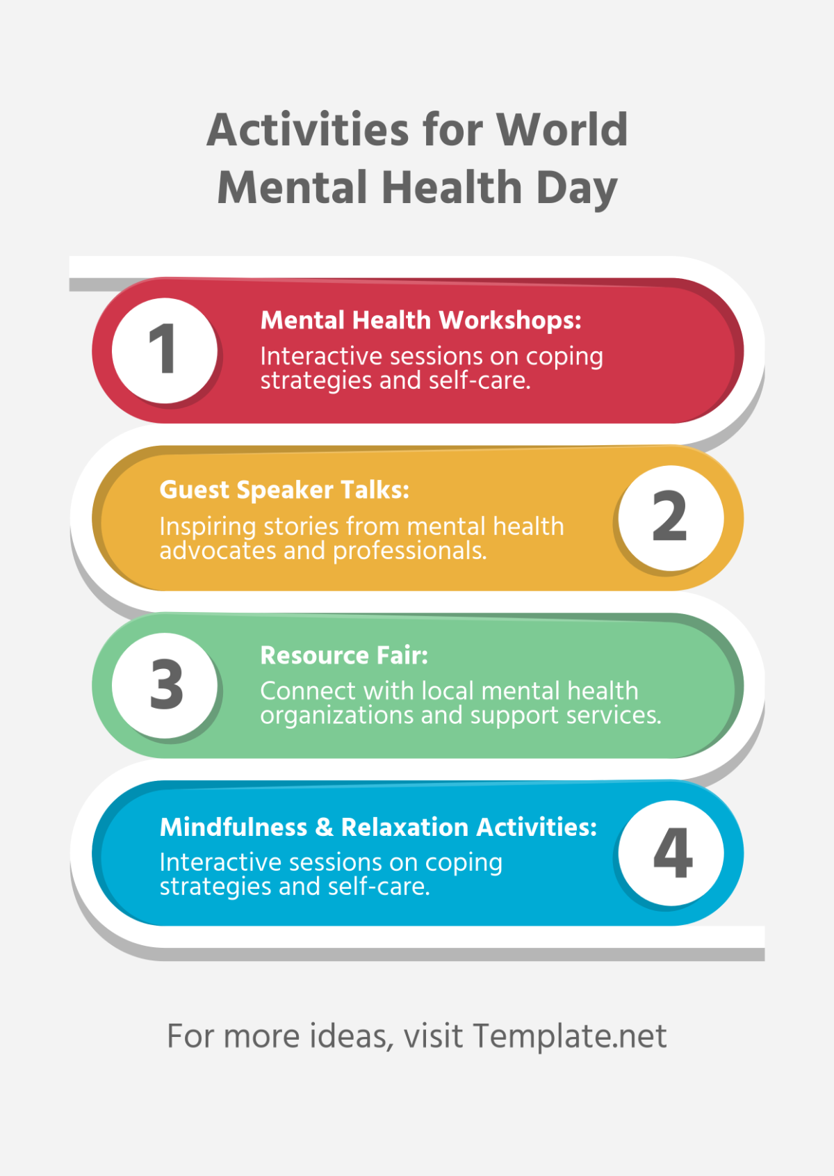 World Mental Health Day Infographic Template - Edit Online & Download